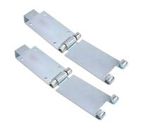 KIMISS Staffa Superiore per Porta Garage con Altezza Ridotta, Staffe di Ricambio Regolabili in Acciaio Zincato, Confezione da 2, Spessore 3 Mm, per Binari con Raggio da 12 Pollici e 15