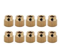 KIMISS Stampante 3D da 10 Pezzi, Ingranaggio di Trasmissione in Ottone di qualità per Accessori per Viti di Comando da 8 Mm Collare Filettato Alto MK7 MK8 Estrusore 40 Denti (26 Denti)