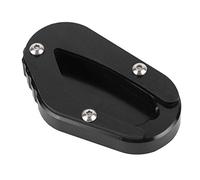 KIMISS Stand Laterale Motociclistico Ingrandire il Pad Estensione del Cavalletto per Trionfo Bonneville T100 / T120, Potenziamento della stabilità in Lega di Alluminio (BLACK)
