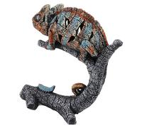 KIMISS Statue di Camaleonte Artigianale Scultura - Ornamento di Figurato di Animali Selvatici in Resina per la Decorazione del Desktop per la Casa