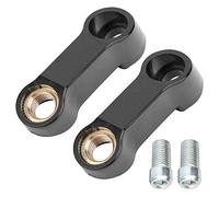 KIMISS Stelo Specchio Riser Prolunghe Adattatori Adattatori, 2pcs 0.4in M10 Specchietto Moto Riser Distanziali Estensione Adattatore Accessorio universale
