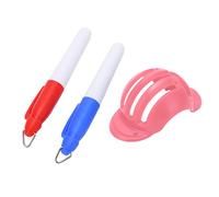 KIMISS Stencil per Marcatori per Dispositivi di Disegno di - Marcatore a Tripla Traccia a 3 Linee per l'allineamento della Sfera - Kit Marcatore a Sfera Facile da Usare con 2 Penne Colorate (Pink)