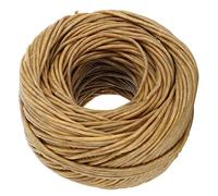 KIMISS Stoppini per Candele Lampwick Fibra di Canapa Pura, Stoppino in Fibra di Cera D'api Commestibile Stoppino per Candele in Cera D'api Naturale Fai da Te 200 Piedi Stoppino per (Colore Scuro)