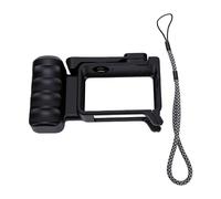KIMISS Supporto per Action Camera, Grip con Impugnatura Ergonomica, Staffa a 45 Gradi con Attacco a Freddo, Base in ABS con Cuscinetto in Silicone per Action 6