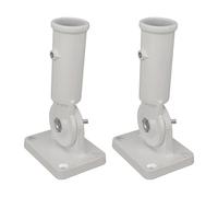 KIMISS Supporto per Asta Portabandiera Regolabile - Staffa Multiposizione in Lega di Alluminio a 180° per Montaggio a Parete, Ideale per Display