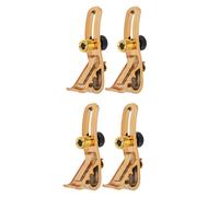 KIMISS Supporto per Clamp/Holder per Microfono Regolabile - Morsetto per Microfono Antiurto da 4 Pezzi per Montaggio Sul Bordo, Perfetto per la Registrazione Professionale