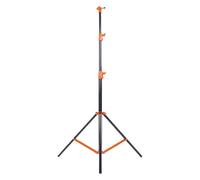 KIMISS Supporto per Lampada a Sospensione Pneumatica da 9,2 Piedi, in Alluminio a Tre Sezioni, con Manopola a Bloccaggio Rapido, Viti da 1/4 di Pollice e 3/8 di Pollice (ORANGE)
