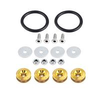 KIMISS Supporto per paraurti, per auto, in lega di alluminio, kit di fissaggio rapido (giallo)