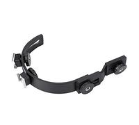 KIMISS Supporto per Scarpe a Doppia Forma di C, Supporto per Montaggio in Metallo Resistente e Leggero, per Fotocamere DSLR, Videocamere DV, Fotografia Nera 15,2 Cm