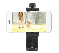 KIMISS Supporto per Telefono per Treppiede - Staffa Adattatore per Montaggio A Clamp/Holder Mobile con Rotazione Universale A 360° per e Telefoni - Supporto per Smartphone Regolabile per Foto e