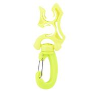 KIMISS Supporto per Tubo Flessibile BCD con Clip per Immersioni per Due Tubi Flessibili - Gancio con Fibbia di Fissaggio del regolatore per Snorkeling e Immersioni (Giallo)