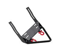 KIMISS Supporto per Verricello per Paraurti Anteriore in Acciaio per Auto Telecomandata Axial SCX10 1/10 + Paraurti Anteriore in Metallo per Auto RC in Scala 1/10 con Grilli per Montaggio su (Punta