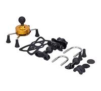 KIMISS Supporto Telefono a Forma di X per Biciclette (C(gold))