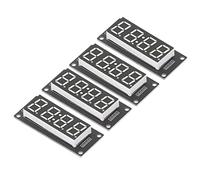 KIMISS Tabellone LED Compatto a Tubo Digitale a 4 Cifre, Modulo Orologio a 7 Segmenti TM1637 0,56 Pollici, Affidabile, Facile Installare, di Lunga Durata (Bianco MRA041B)