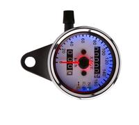 KIMISS Tachimetro per moto, Contachilometri universale per moto, Contachilometri Segnale doppio display digitale KM/H (argento)