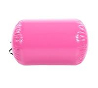KIMISS Tappetino per Ginnastica Gonfiabile con Rullo Ad Aria - Rullo Rotante in PVC da 0,7x0,9 M con Pompa Manuale per Allenamento di Cheerleader e Uso Domestico (PINK)