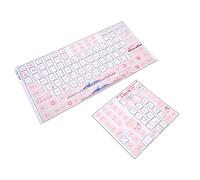 KIMISS Tastiera Meccanica Adesivi, Design Chiaro e Bello | Superficie satinata, materiale PVC, resistente all\'usura, adatto a 84-108 tasti