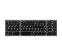 KIMISS Tastiera pieghevole, tripla custodia piegata per più porte dispositivi, portatile, multi-elettronica, accessori per computer, periferiche, tastiere, mouse,