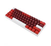 KIMISS Tastiera retrò Vk66, 61 Tastiera Meccanica Switch Rosso 60% Layout USB C Wired RGB Design Ergonomico Retroilluminato per Casa, Caldo a Chiave Completa