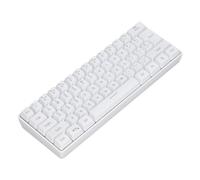 KIMISS Tastiera Retroilluminata RGB Cablata Wireless a 3 modalità con 61 Tasti per Laptop, Tablet e Telefono - Connettività 2.4G per Giochi e Uso in Ufficio (WHITE)