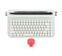 KIMISS Tastiera Vintage, con Supporto Integrato per IOS 86 Tasti Wireless Portatile (Menta verde)