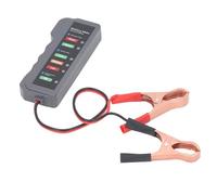 KIMISS Tester Batteria per Auto 12 V e Controllo Alternatore - Strumento di Rilevamento della Tensione della Batteria per Auto con 6 Indicatori LED Valutazione Accurata dello Stato di Salute