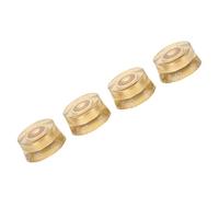 KIMISS Tone della Chitarra Nera 4pcs e Manopole di Controllo del Volume Sostituzione per Chitarre Elettriche, Manopole di Controllo Speed Set (Lettere bianche dorate)