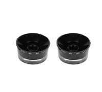 KIMISS Tone della Chitarra Nera 4pcs e Manopole di Controllo del Volume Sostituzione per Chitarre Elettriche, Manopole di Controllo Speed Set (Lettere bianche del pannello nero)