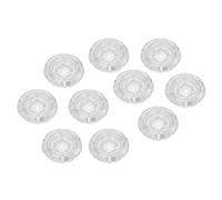 KIMISS Toppers per Interruttore a Pedale Universali Trasparenti da 10 Pezzi per Pedali Effetti per Chitarra da 10 Mm - Design a Fungo per Controllo e visibilità Migliorati