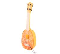 KIMISS Ukulele Giocattolo con 4 Corde - Strumento Musicale di Chitarra con Suono Eccellente Simulato per Principianti, Leggero E Portatile, Ideale per la Musica di E on (ORANGE)