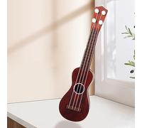 KIMISS Ukulele Giocattolo con 4 Corde - Strumento Musicale di Chitarra con Suono Eccellente Simulato per Principianti, Leggero E Portatile, Ideale per la Musica di E on (zucca)