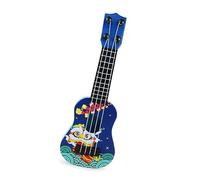 KIMISS Ukulele Giocattolo per Bambini, Mini Strumento Musicale a 4 Corde per Cartoni Animati per l'apprendimento Precoce e l'educazione Divertente (BLUE)