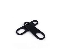 KIMISS Un paio di staffe Staffa per indicatori di direzione, 1 paio di staffe anti-shock nere per fendinebbia per moto custom