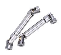 KIMISS Una Coppia di Alberi di Trasmissione RC 1/10 in Acciaio Inossidabile da 90-125 Mm per Cingolati Telecomandati - Accessorio di Aggiornamento per Axial, 6, SCX10, D90, TF2, GEN8