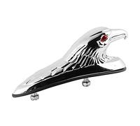 KIMISS Universal 12V 6mm bulloni taglia Moto anteriore Parafango Parafango Decor Ornament Eagle Head Statue [Cromato di alluminio]