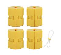 KIMISS Universal Magnetic Fuel Saver, risparmiatore di energia per veicoli Risparmio di energia per auto Assistere strumento camion Ridurre le emissioni (giallo)(4 pcs)