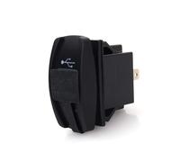 KIMISS USB Adattatore per Caricabatteria per Auto, DC 12V-24V LED Blu Caricatore