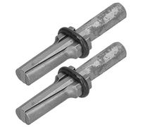 KIMISS Utensile per Spaccare Pietre con Cunei per Carichi Pesanti da 2 Pezzi - Acciaio Rapido da 14 Mm per Spaccare Rocce e Pietre