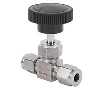 KIMISS Valvola a Spillo Ad Alta Pressione in Acciaio Inossidabile 304 per Il Controllo del Flusso di Acqua, Gas e Liquidi | Affidabile Valvola a 2 Vie Regolazione Accurata del Flusso (Ф1/4)