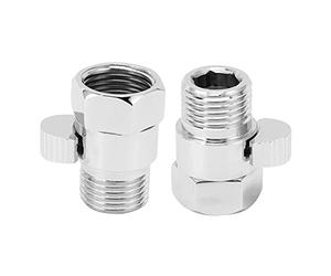 KIMISS Valvola di Arresto per Doccia G1/2: Controllo del Flusso d'acqua e Valvola di Intercettazione con Maniglia a Leva per Uso Domestico