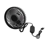 KIMISS Ventilatore Auto USB, Ventola Auto Ad Aspirazione Regolabile