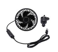 KIMISS Ventilatore per Bocchetta Auto, Ventola USB a 3 velocità con Motore