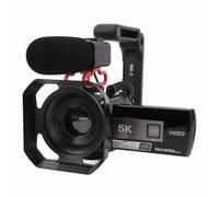 KIMISS Videocamera 5K HD 56MP Zoom 18X Videocamera per Vlogging con Visione Notturna e Microfono