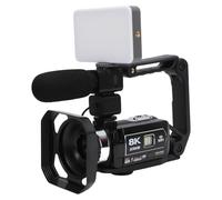 KIMISS Videocamera 8K Videocamera con Zoom Digitale 64MP 18X con Touch Screen da 3 Pollici WiFi Stabilizzazione a 6 Assi per Vlogging Streaming Live