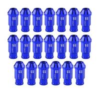 KIMISS Vite per pneumatici in alluminio, dadi ruota 20 pezzi Dado ruota M12X1.5 (blu)