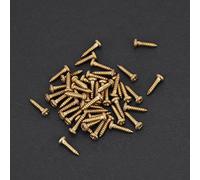 KIMISS Viti per Teste di Macchine per Chitarra - Viti di Montaggio per Piroli Nere da 50 Pezzi per Chitarre Elettriche (GOLD)