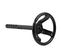 KIMISS Volante Cingolato RC - Volante Universale in Plastica Nera per Auto RC in Scala 1/10 - Accessorio Aggiornato per un Realismo Migliorato