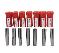 kimllier Set di 7 pinze coniche Morse da 1/8 a 1/2 pollici 3/8 pollici -16 con filettatura posteriore per timone adatto per tornitura di lavorazione (MT2 2MT)