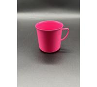 Kimmel 21-000-1610-1 Tazza da tè con Manico, Riutilizzabile, infrangibile, 330 ml, Plastica, Fucsia
