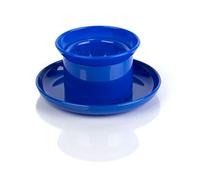 Kimmel 21-000-2305 - Set di 2 portauovo con piattino, in plastica, colore: Blu